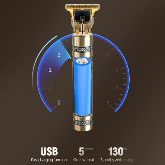 1 Set Haarschnitt Nicht rostend Praktische Null Klinge Abstand Retro Push Cutter Haar Rasierer Schneiden Maschine Haar Trimmer