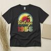 70. Geburtstag T-Shirt Geboren 1956 70 Jahre Alt Geschenke Retro Vintage Palmen