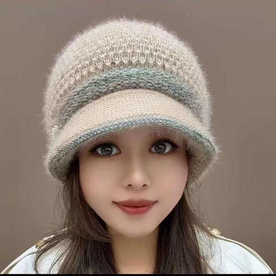 New Arrival Hat Double Thickened Double Layer Windproof Cold Heattech Hat Hand Knitted Casual Outdoor Hat