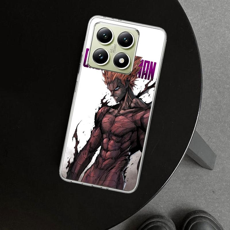 One P-Punch-Man Garou Phone Case Cover for Xiaomi Redmi Note 15 14 13 12 11 Pro Plus 14S 12S 11S 11T 11E 10S 10 Customized Funda