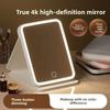 LED Lighted Makeup Mirror Foldable Smart Touch Screen Vanity Mirror HD Portable USB Rechargeable Desktop Table Cosmetic Mirror