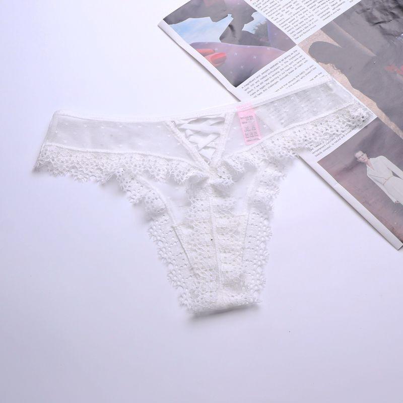 Sexy sex panties ultra-thin hollow mesh women's panties strap lace thong T-pants