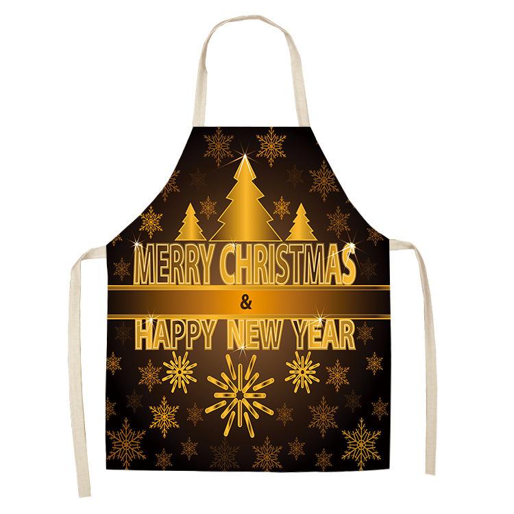 Christmas Golden Theme Apron for Children Child Apron Woman Kitchen Apron Women Kitchen Apron Master Apron Kitchen Apron Apron