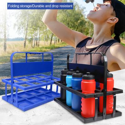 Athlete Water Cup Holder Collapsible 8-Hole Bottle Carrier Athletes Foldable Basket Holder Sports Travel Bottle Holder