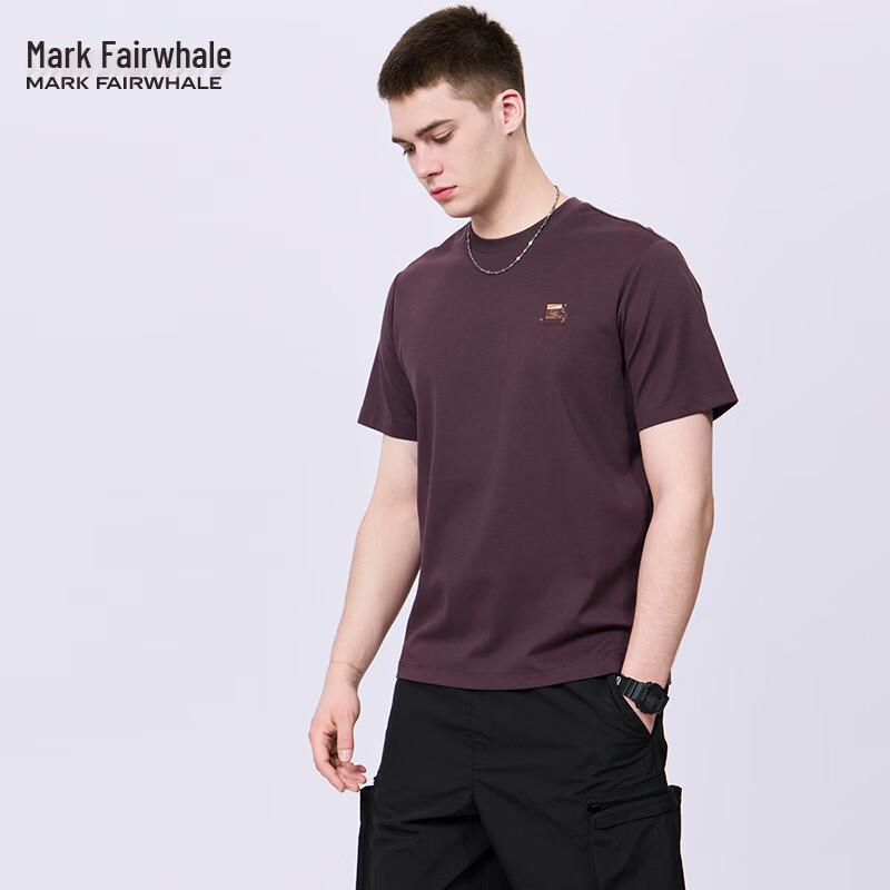 Mark Fairwhale Men s Embroidered Round Neck Short Sleeve T-Shirt M (170)