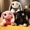 Peluche Coniglio Spettrale Gotico Coniglietto Peluche Statua Bambole Pazzo Horror Giocattolo per Feste Decorazione per la Casa Regali di Compleanno per Bambini