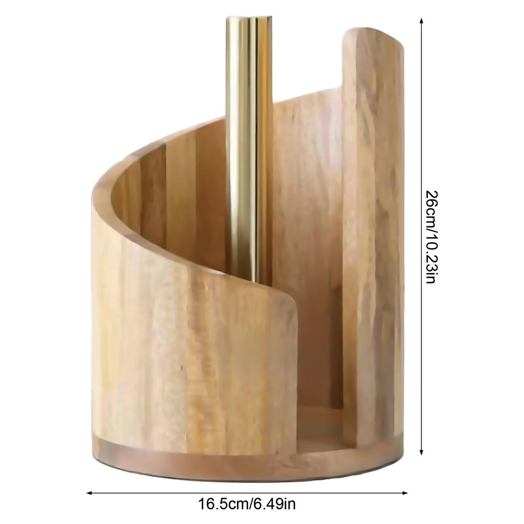 Dřevěný držák na papírové utěrky na stůl Držák na role papíru Organizér s protiskluzovou základnou Dávkovač ubrousků pro koupelnu Kuchyňský stůl