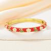 Hawaiian Enamel Vintage Cloisonne Bangle Traditional Chinese Chinese Flower Bangle Classic Ethnic Women's Hand Bracelet Ladies
