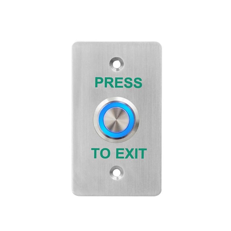 Waterproofed Stainless Steel Round Doorbells Exit Push Button For Outdoor Use In Garden Garages And High Moisture Areas