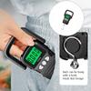 Digital Hanging Scale With LCD Readout, Handheld Weighing Tool, Metal S Hook, Wide Grip and Carry Handle for Outdoor Fishing Use, Black