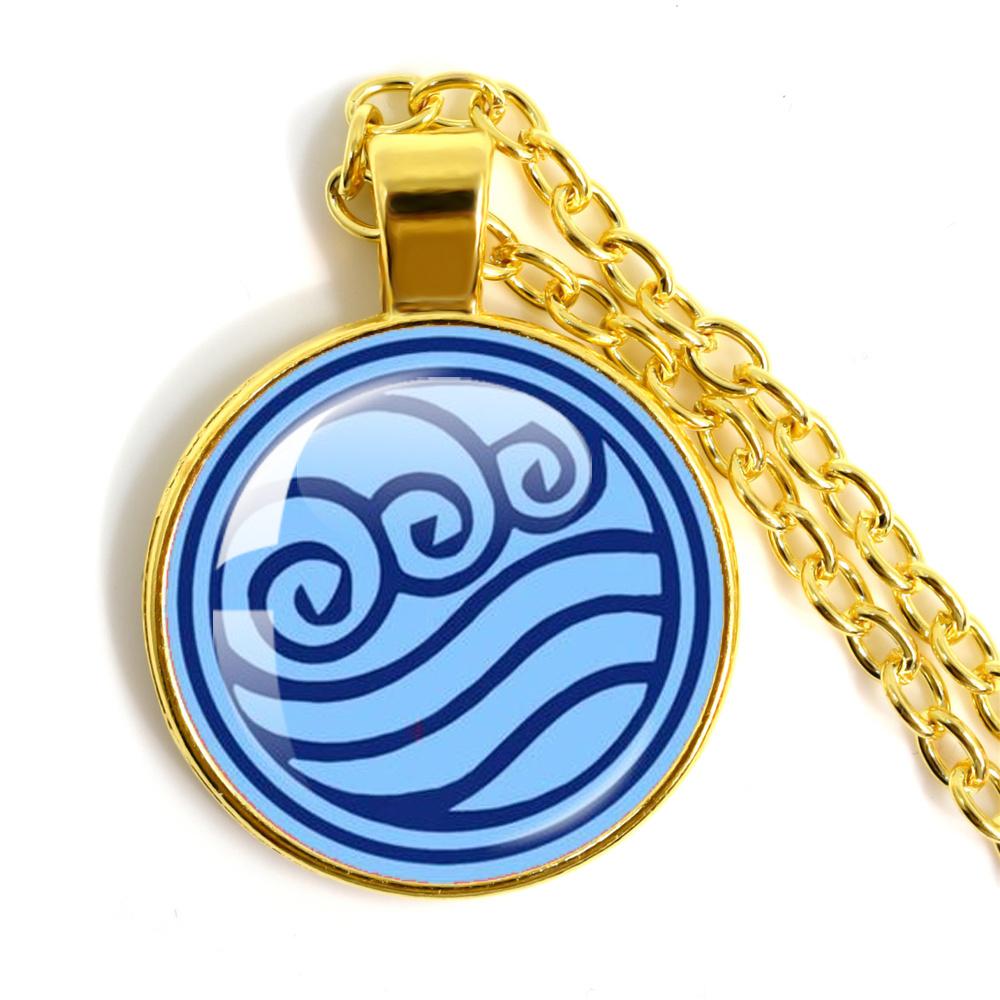 אנימה האוואטר: כשף האוויר האחרון שבט האש והמים יסודות המים אדמה אש ואוויר כיפה זכוכית קבושון שרשרת מתנה