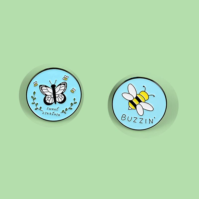Charming Insect Friends: "Don't Worry, Bee Happy" Brooch