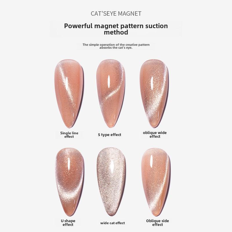 9D Cat Eye Nail Polish Magnet Tool - Strong, Double-Ended Design for Unique Patterns