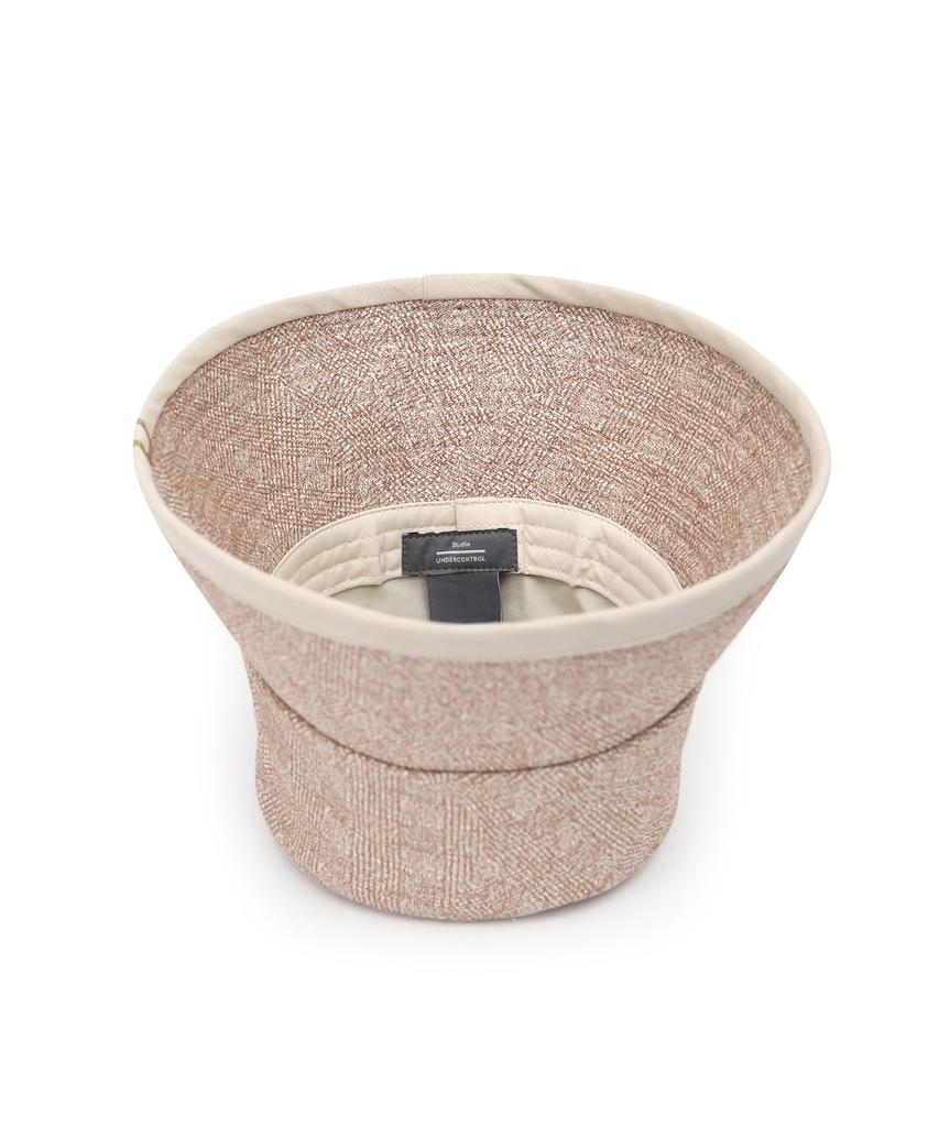 Eondeokeonteulolseutyudio Cotton Bucket Hat Drop Bucket / Cotton Hb / Line Beige