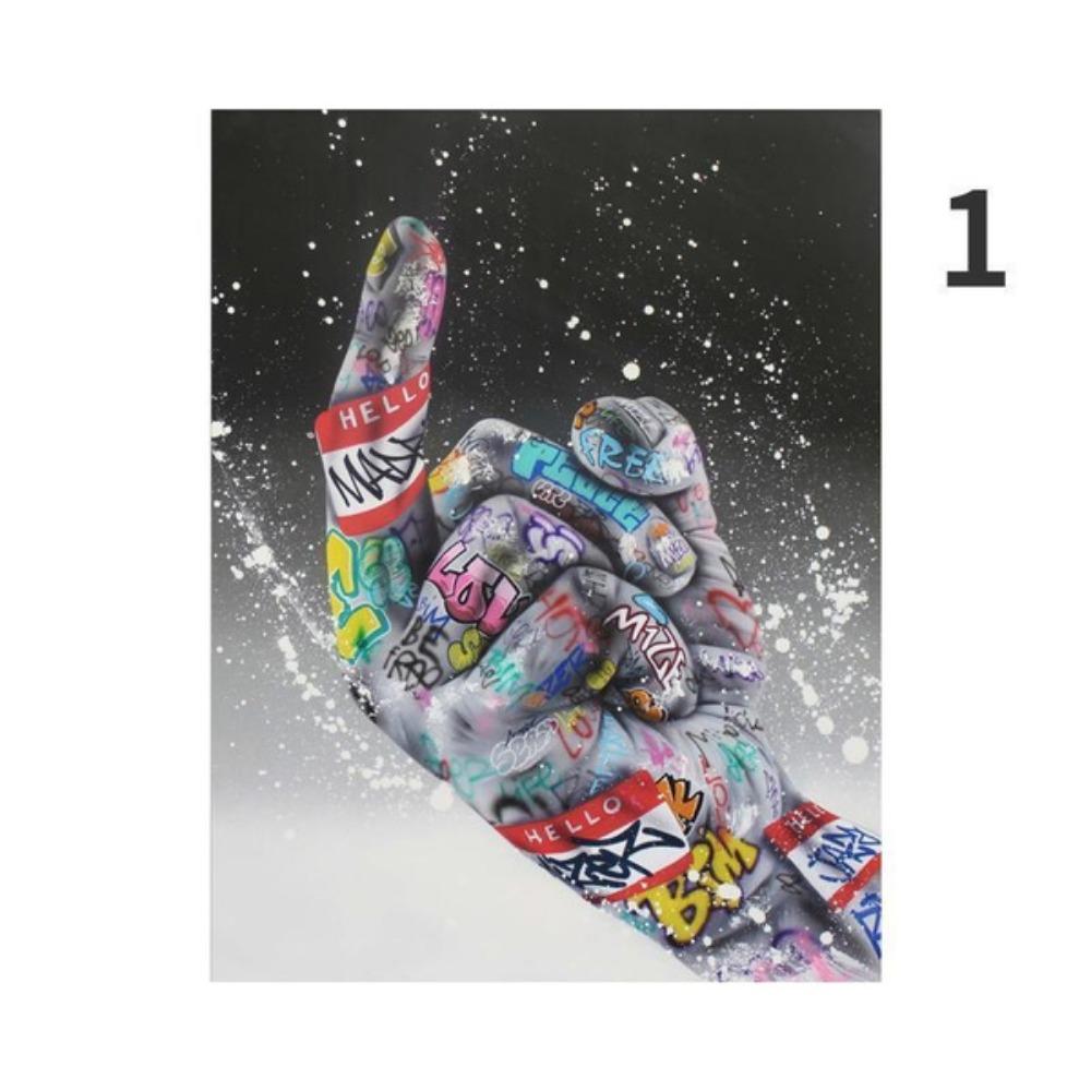 

Абстрактная живопись на холсте, постеры с жестами, уличные граффити, настенное искусство, современные принты, модульные картины для гостиной, домашний декор 21*30cm No Frame