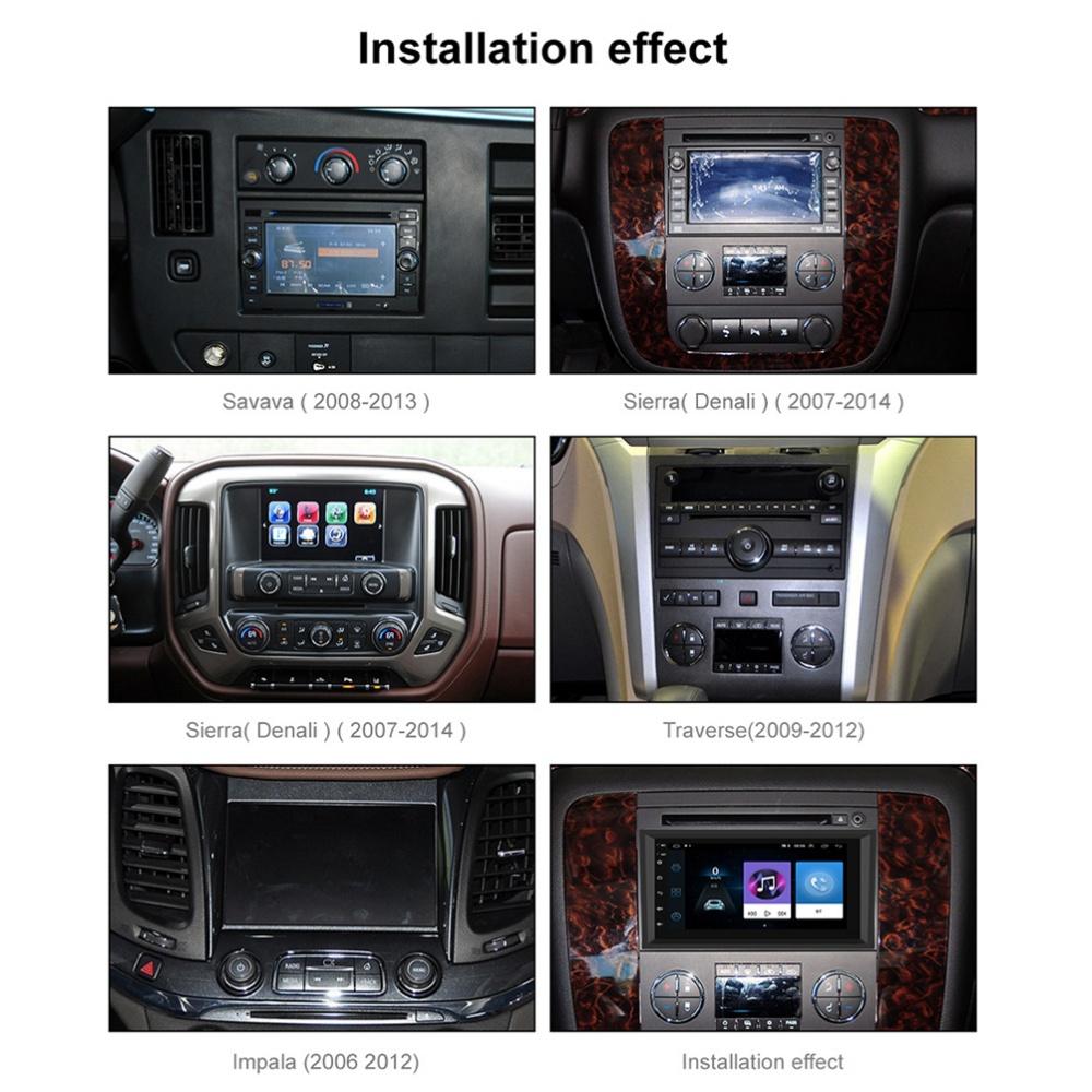 Android Car Radio For GMC Yukon Sierra Chevrolet Silverado Impala Buick Enclave Multimedia Player GPS Navigation System Carplay