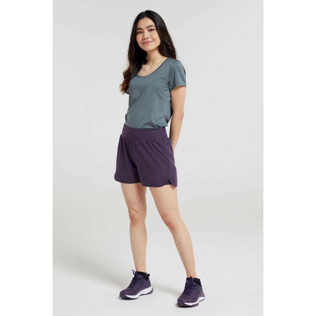 Mountain Warehouse Womens/Ladies Double Layered Running Shorts