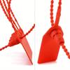 100Pcs Tamper Self-Locking Security Zip Tie,Security Tag for Extinguishers and Safety,9-13/16" Long,Red