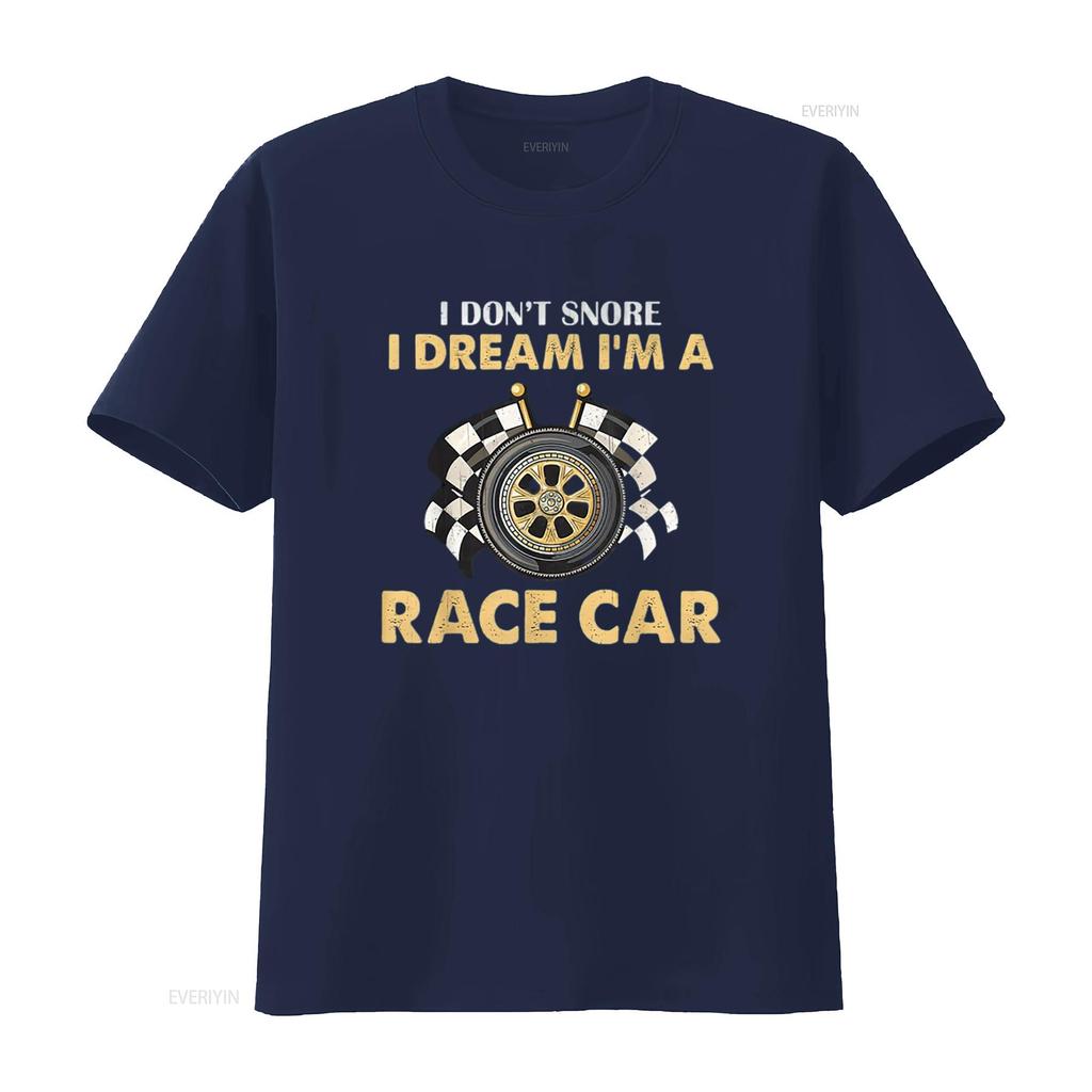 I Don t Snore Dream m A Racecar Funny Mens Shirt Black Large vintage Washed graphic Unisex Soft Comfortable streetwear fashion