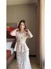 European and American 2025 Retro Long Sleeve Dress - Elegant Spring Court Style