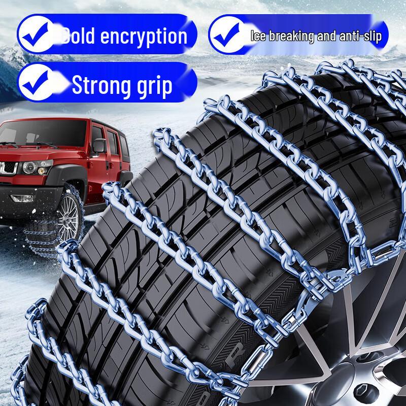 Univerzální protiskluzové sněhové řetězy pro auta, SUV, sedany, nákladní vozy – Snadné vyjetí ze sněhu, není potřeba zvedák