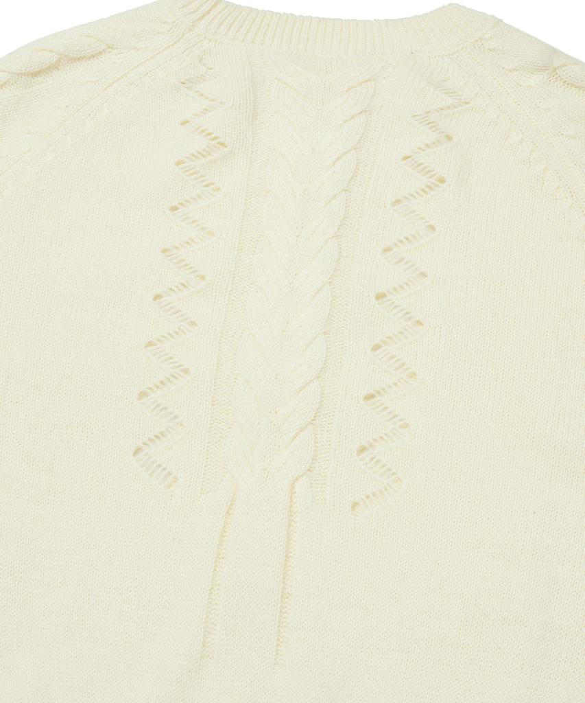 Seuweideu Damaged Cable Knit [Ivory]