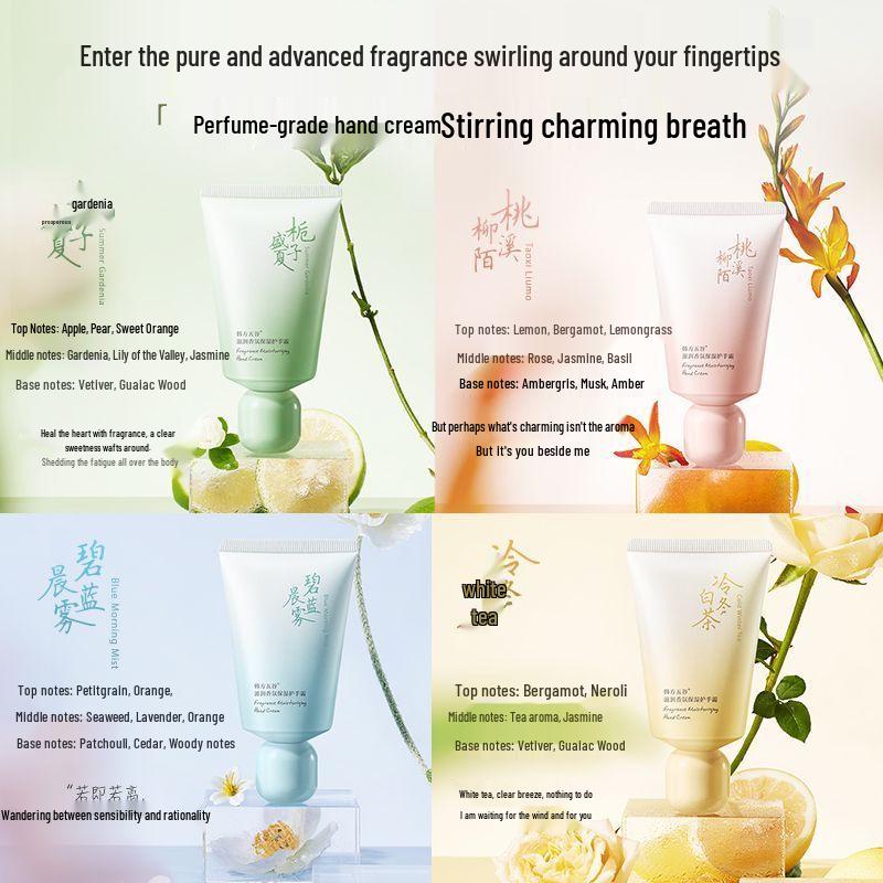 Koreański Krem do Rąk Pięć Ziaren: Odświeżający, Nawilżający, Nietłusty, Przeciw szorstkości, Przenośny krem nawilżający na jesień/zimę.