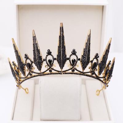 Baroque Crystal Tiaras And Crowns For Women Rhinestone Prom Diadem Crown For Women Bridal Wedding Hair Accessories Jewelry Crown
