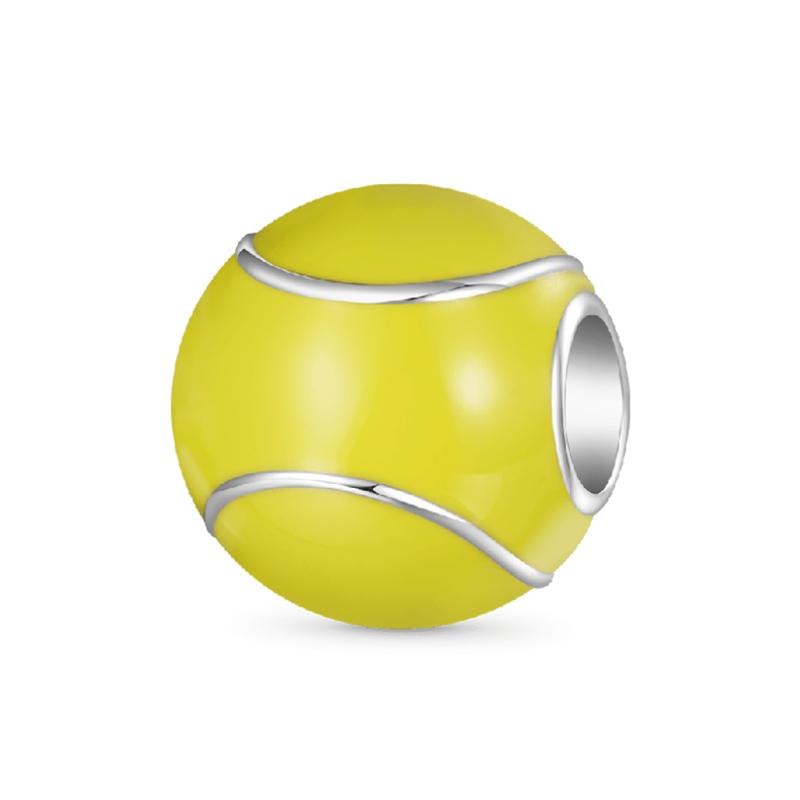 Various Ball Sports Charm Beads Dangle Original Snake Fit Copper Bracelet Necklace Beads For Diy Jewelry Women Gift