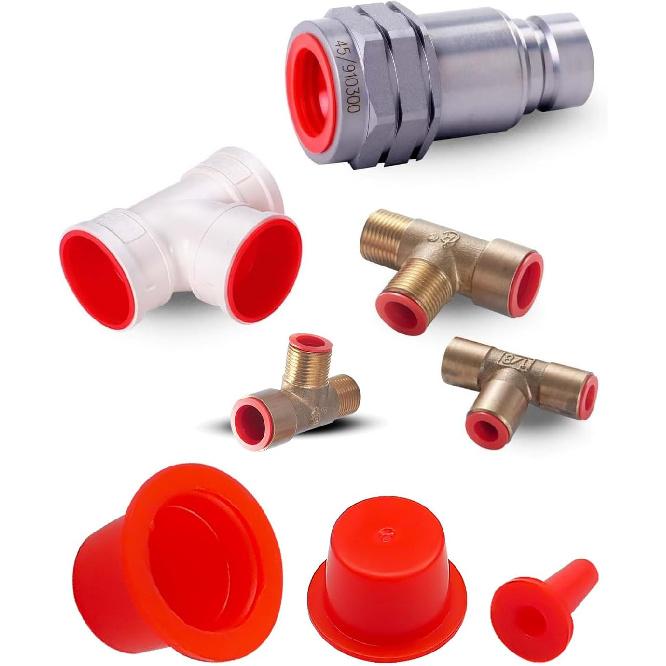 50 Pcs Automotive Cap Plugs Kit 0.11" to 0.53" Fit for AutoLine Pro, Autool, MR CARTOOL, OTC, Plastic Tapered Wide Thick Flange Hose Caps