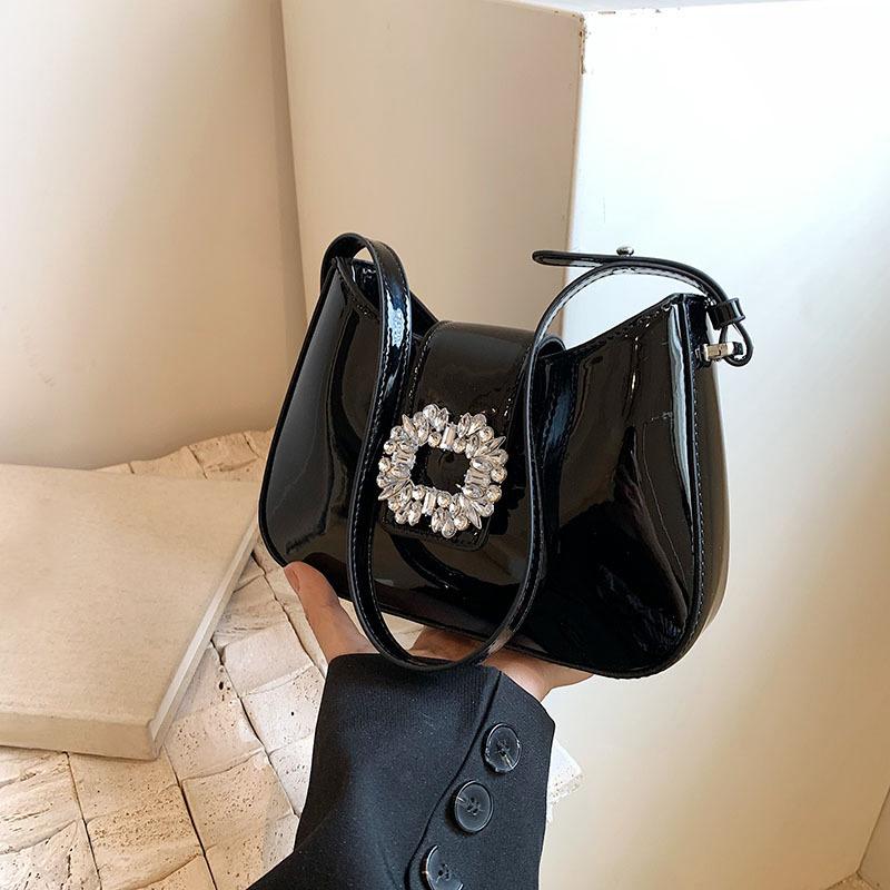 Red Shoulder Bags for Women Elegant Handbags Purse Chic PU Leather Luxury Design Wedding Top Handle Clutch Crossbody Bag CLE