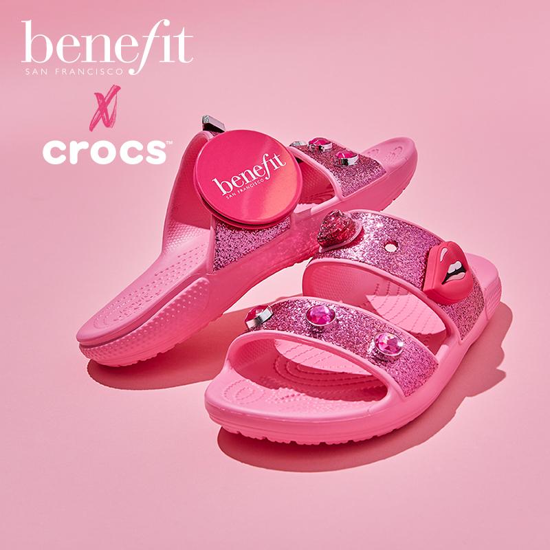 Crocs X Benefit Classic Sandals 'Pink Lemonade' Unisex