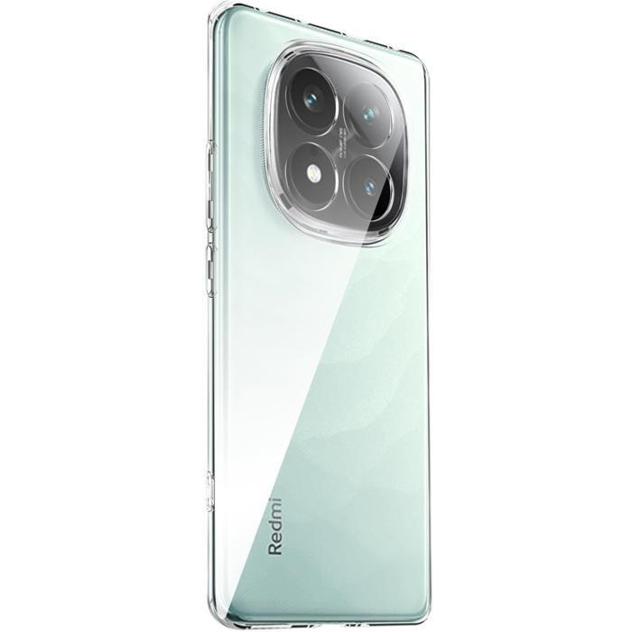 Hülle und Lanyard für Xiaomi REDMI NOTE 14 PRO 5G - Transparentes Weiches TPU Schwarzes verstellbares Band Phonillico®