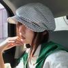 Adjustable Striped Berets Breathable Newsboy Cap New British Cap  for Women Girl