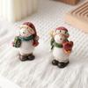Painted Desktop Ornament Creative Mini Snowman Toy Christmas Snowman Ornament  Xmas Decoration