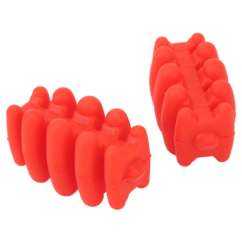 Buestabilisator Silikon Universell Vibrasjonsdemper Compoundbue Lemmer Støtdemper 2 stk Rød