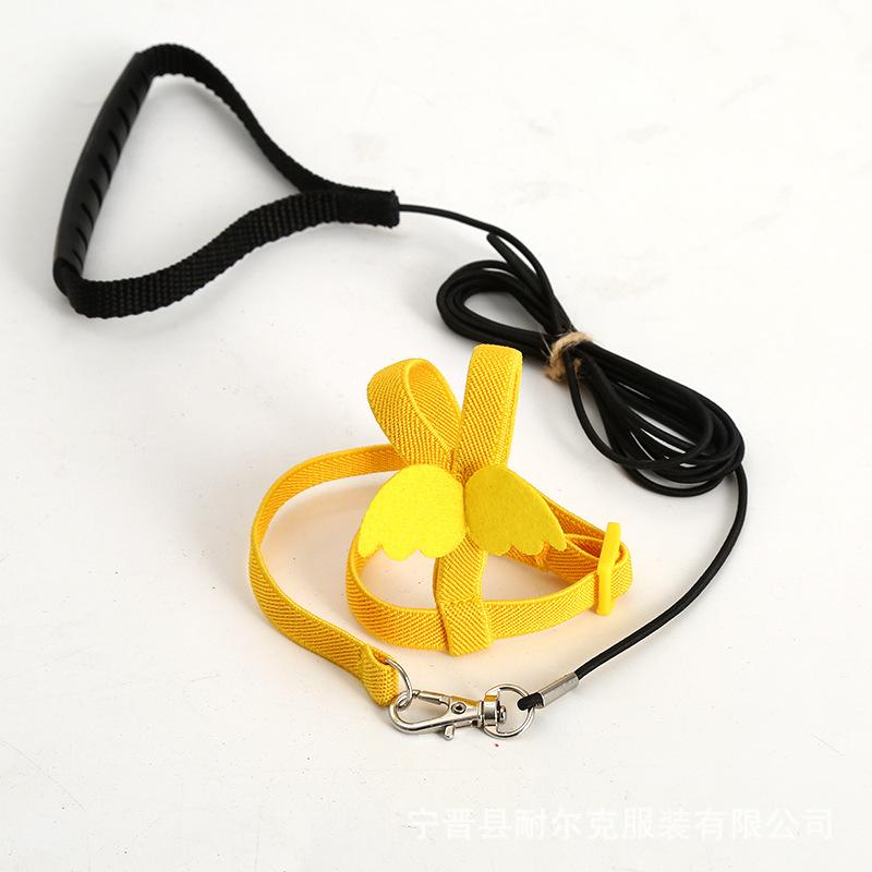 Accesorii pentru animale de companie Ham cu frânghie de zbor pentru papagal pentru plimbare cu tracțiunea păsării, coarda elastică zburătoare, jucării pentru păsări