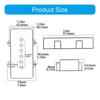 Replacement Plastic Covers for Standard Guitar Pickups Aged White Finish Simple Mount Size