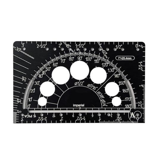 

Инструмент двойной системы Линейка с 15 профессиональными инструментами Метрическая Имперская