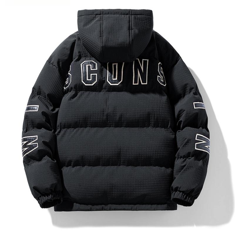 Men's Workwear Cotton Jacket Winter Thickened Warm Hooded Coat Men's Cotton Padded Jacket American Style Large Size Loose Trendy Cotton Clothing