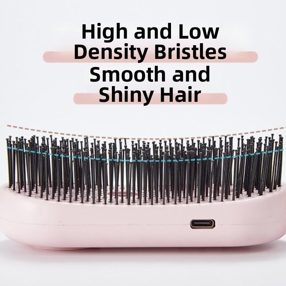 Multi-Function Red Light Spray Massage Comb Anti-Frizz Large Tank 2-In-1 Misting Hair Brush Gift