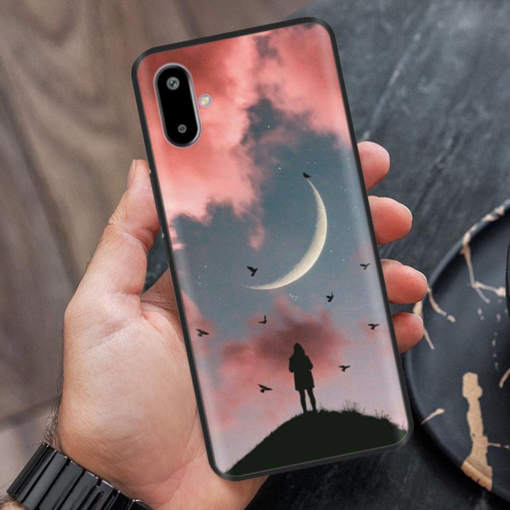 Case For Samsung Galaxy M06 Case 6.74" Cute Flower Cover Soft Silicon Matte Protective Fundas For Samsung F06 Bags Cartoon Shell