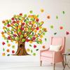 Gersoniel 90 Pieces Classroom Tree Bulletin Board Decorations Conversation Fall Leaves Cutouts Autumn Stickers for Classroom Home Wall Decor(Natural