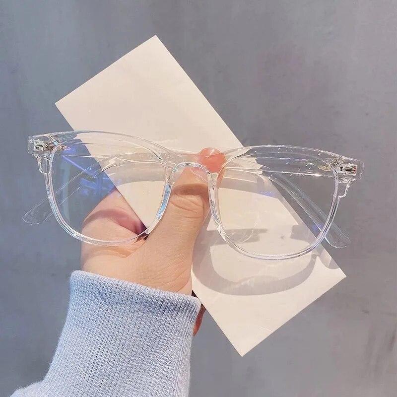 Fashion Oversize Myopia Glasses Anti-blue Light Glasses for Women Popular Big Square Glasses Optical Nearsighted Eyeglasses