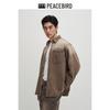 Peacebird Men's Retro Washed Gradient Denim Shirt