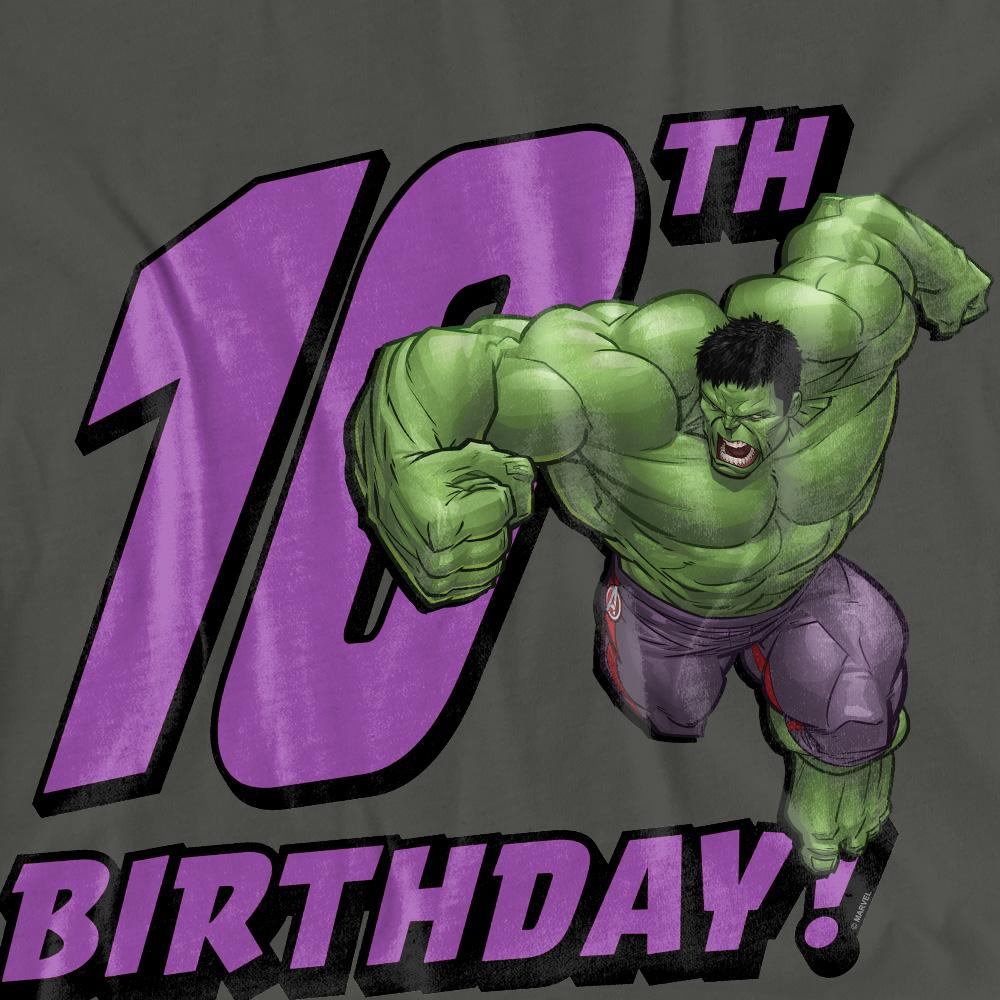 The Incredible Hulk Womens/Ladies 10th Birthday T-Shirt