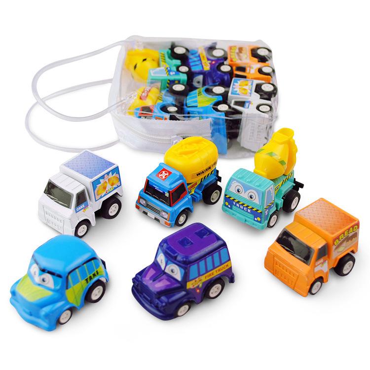 Pull-Back Toy Car Set: Educational Truck Model for Kids