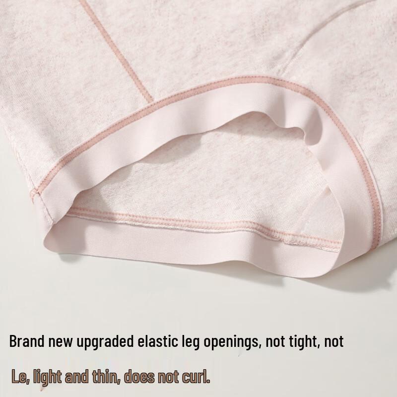 FENTENGCARE Women's 3-Pack 10A Antibacterial High-Waist Cotton Boxer Briefs