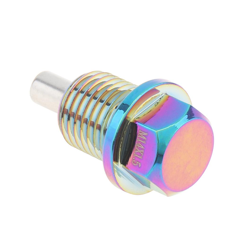 M14 X 1.5 Aluminum Magnetic Oil Drain Plug Fit for Honda/Ford/Hyundai with Crush Washer Gasket Universal Magnetic Oil Drain Plu Oil Drain Plugs 3
