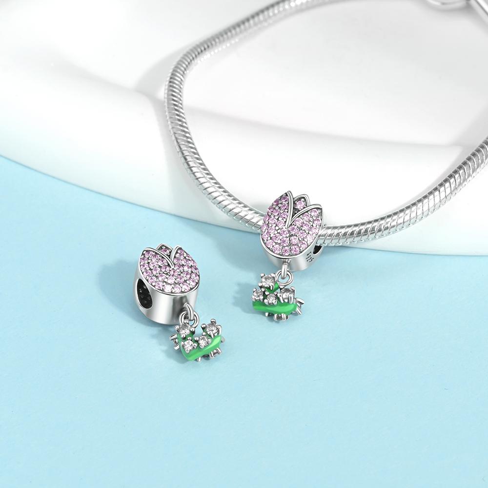 Valentines Day Gift Fireworks Daisy Rose Bird Copper Plated For Charms Popular Copper Plated Bracelet For Jewelry Making